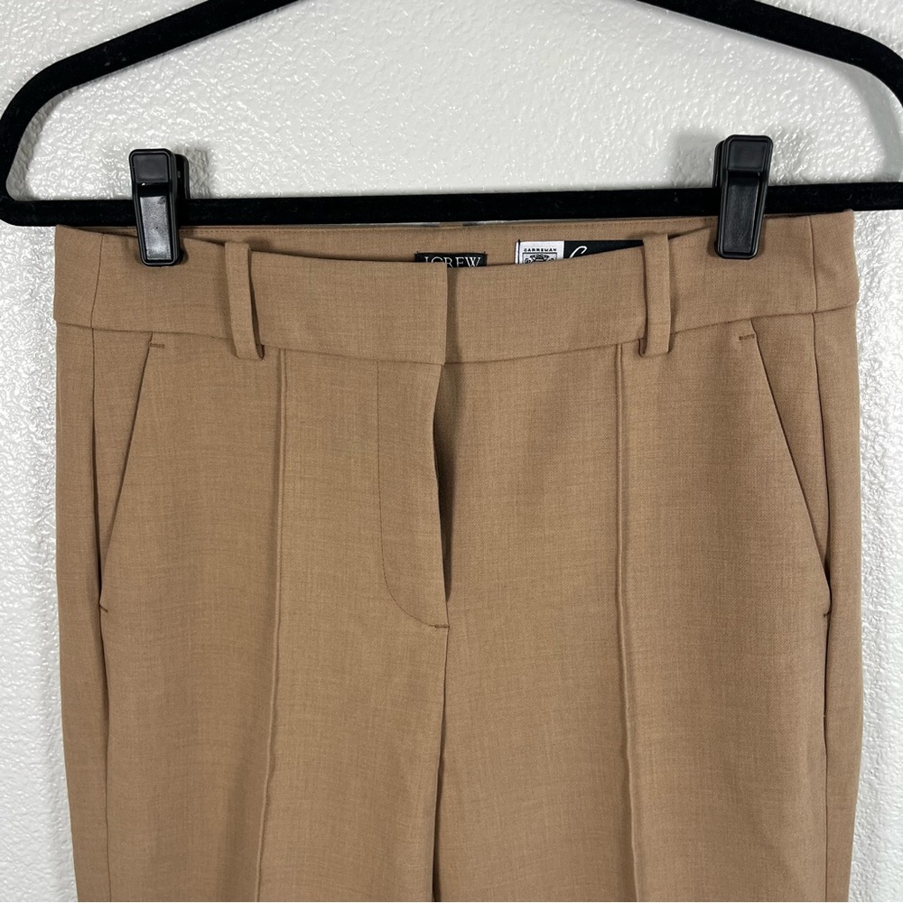 NWT J. Crew Carreman Natalia Pant in Four-Season Stretch Camel 4 - Picture 7 of 14